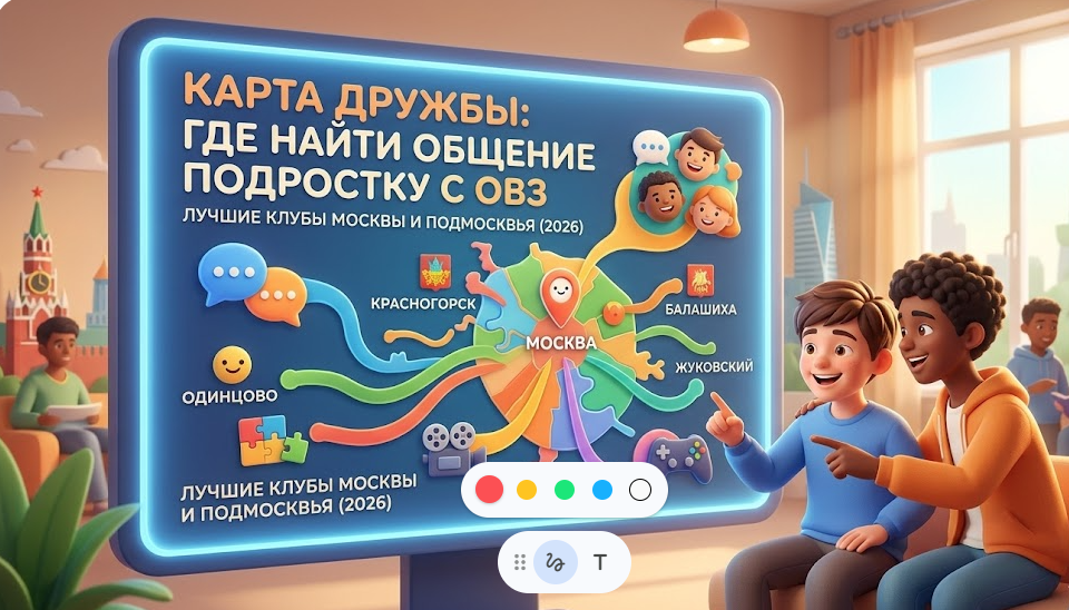 Клубы общения и центры социализации для подростков с ОВЗ