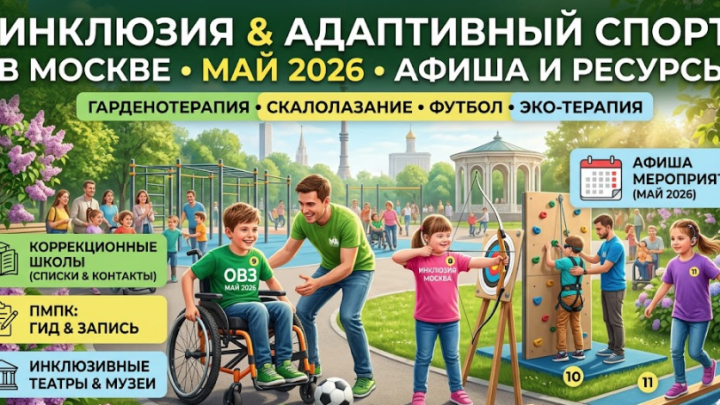 Инклюзивный май 2026: Афиша для детей с ОВЗ