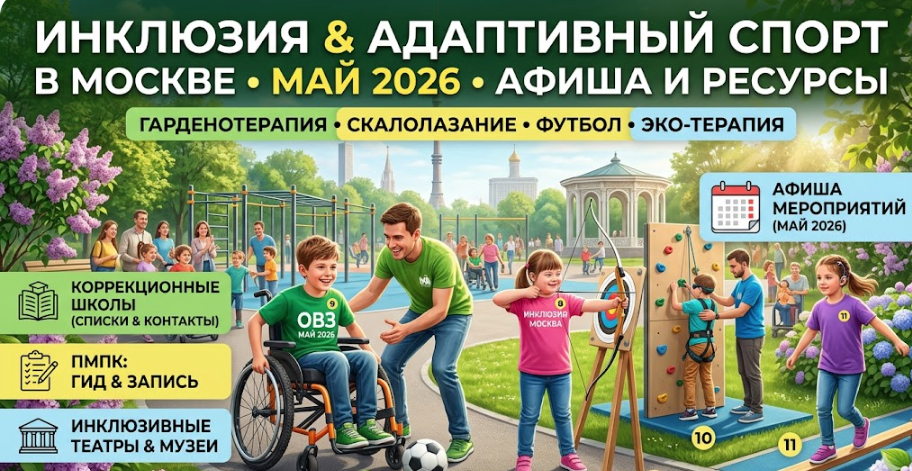 Инклюзивный май 2026: Афиша для детей с ОВЗ