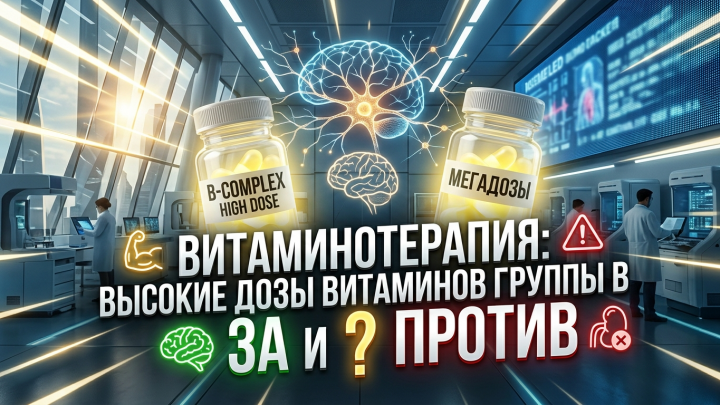 Витаминотерапия: высокие дозы витаминов группы B — за и против