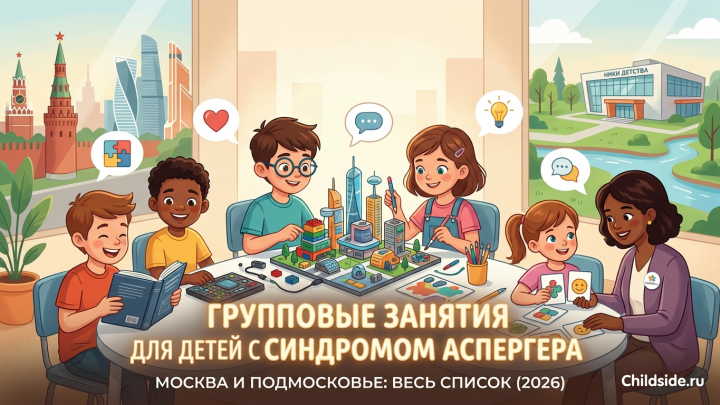 Групповые занятия для детей с синдромом Аспергера в Москве и МО