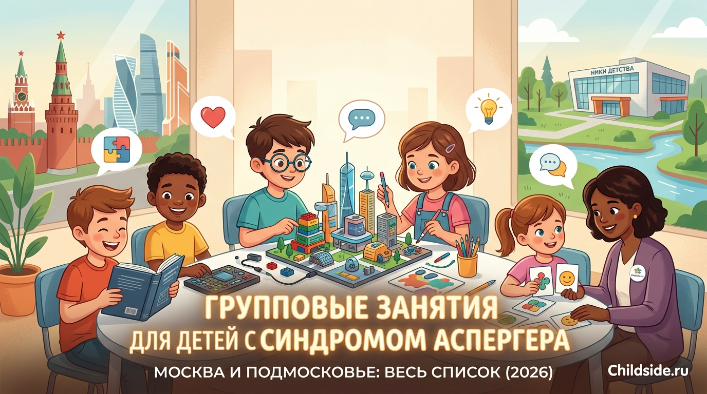 Групповые занятия для детей с синдромом Аспергера в Москве и МО