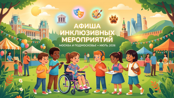 Афиша инклюзивных мероприятий: Москва и МО (Июль 2026)
