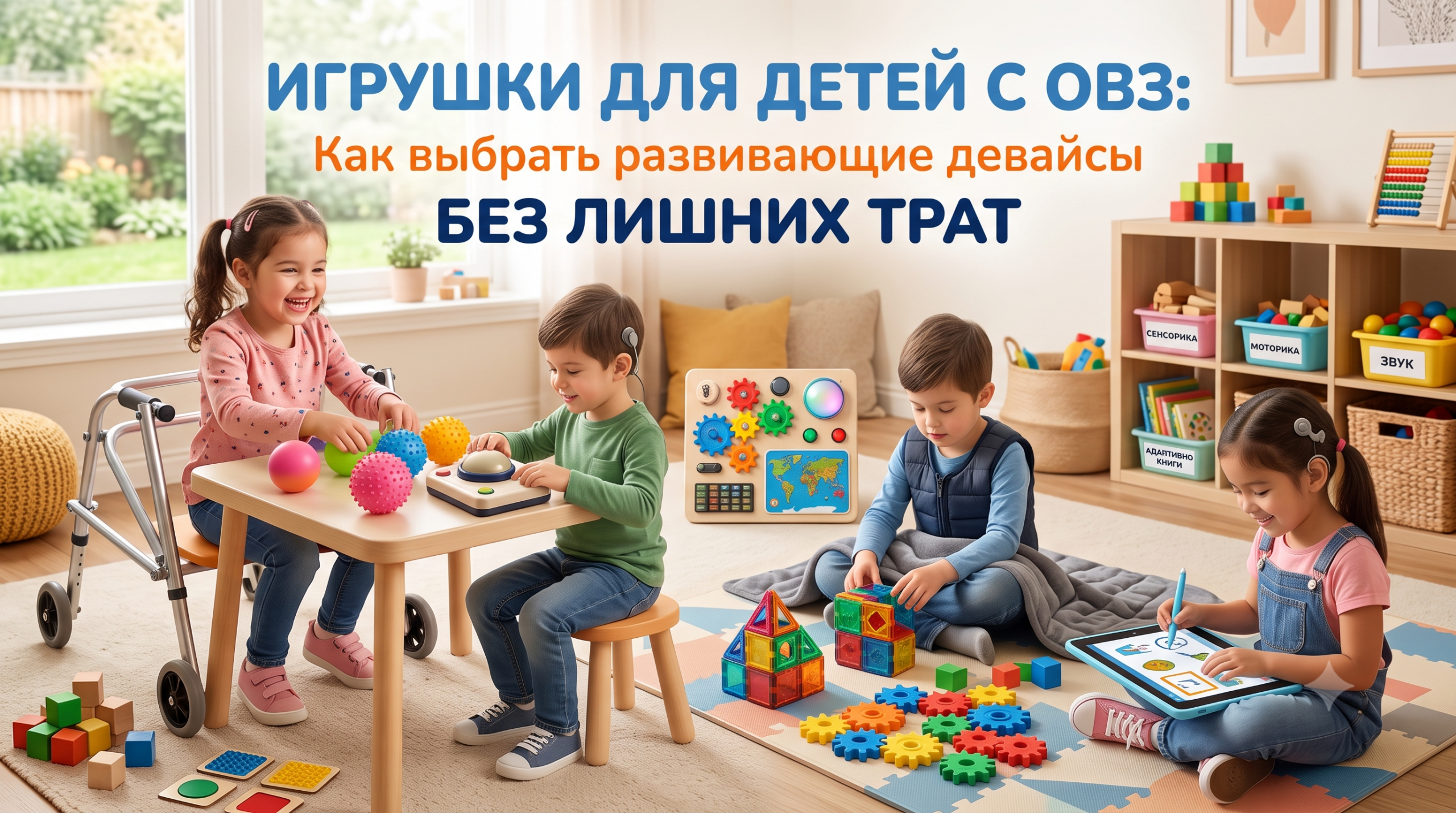 Игрушки для детей с ОВЗ: как выбрать развивающие девайсы, которые не будут лежать мертвым грузом